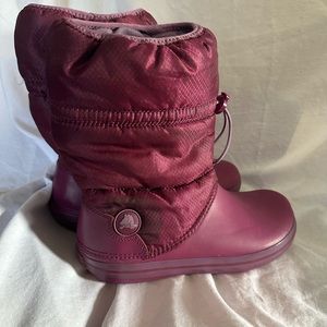 Women’s Croc Puff Boots with drawstrings 9